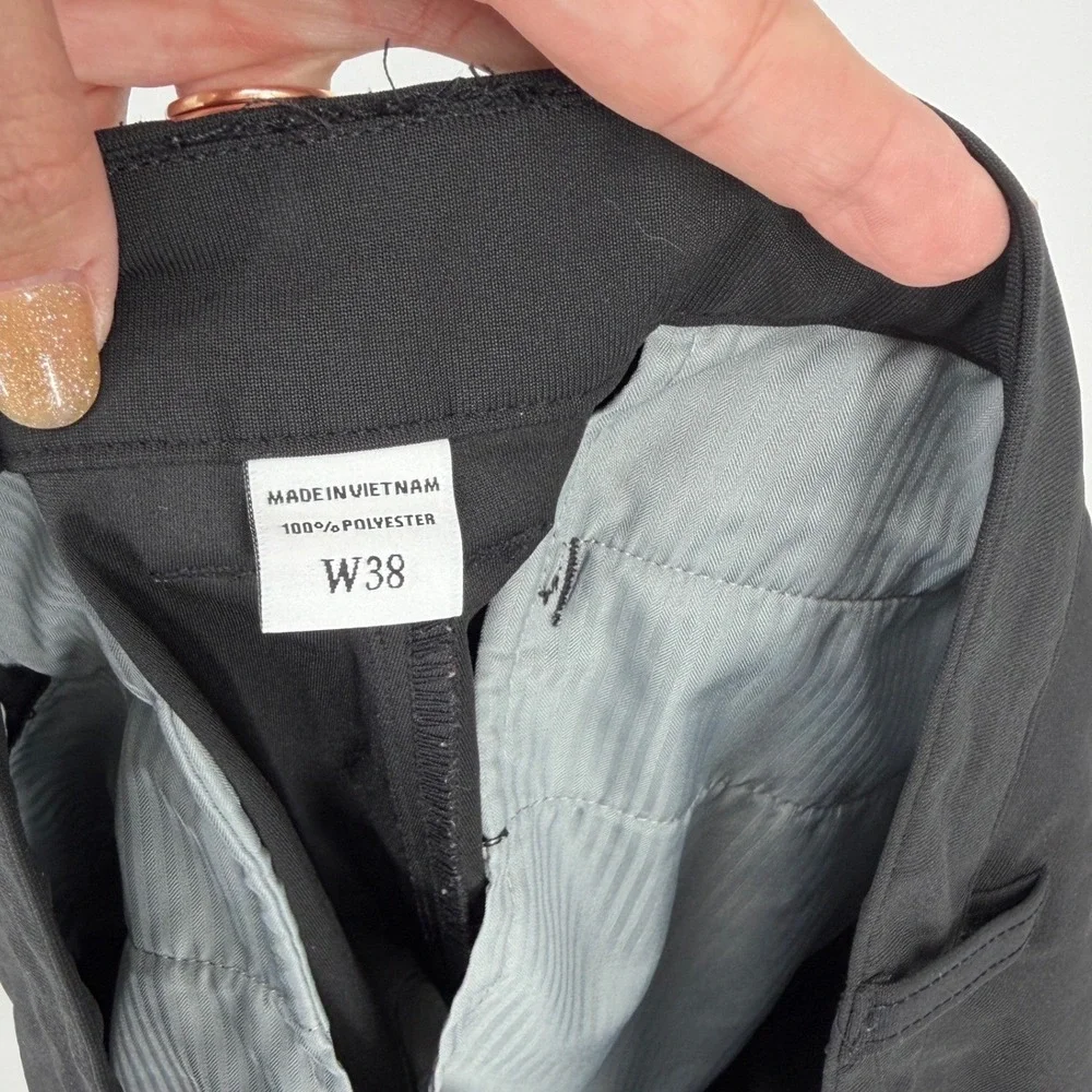 FootJoy Black Golf Shorts Mens 38 Performance Flat Front Stretch‎